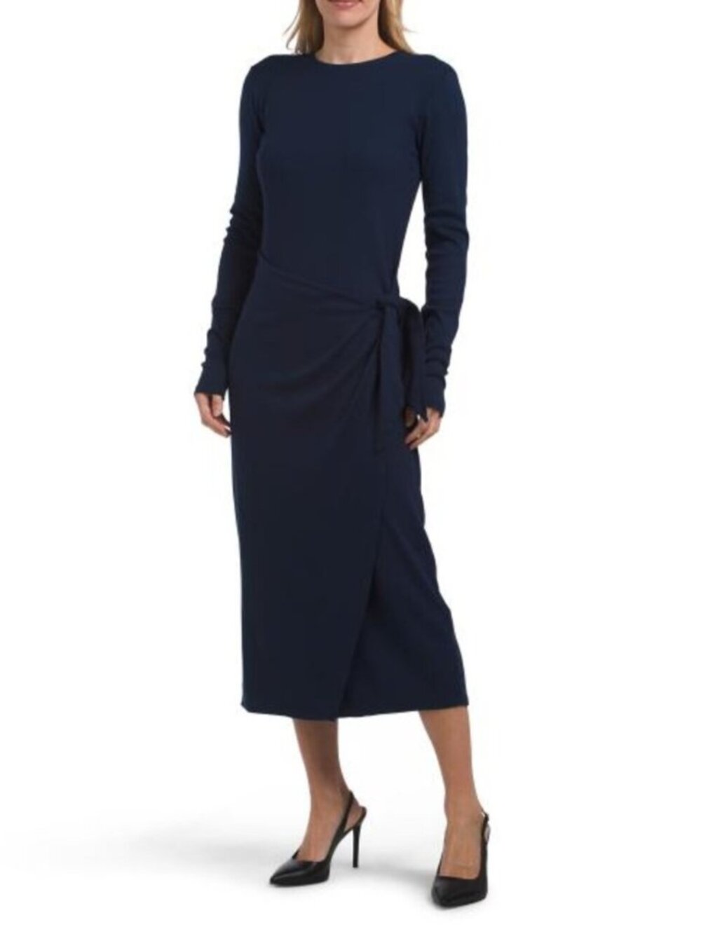 MICHAEL STARS Petite Made In Usa Yessenia Wrap Midi Dress
